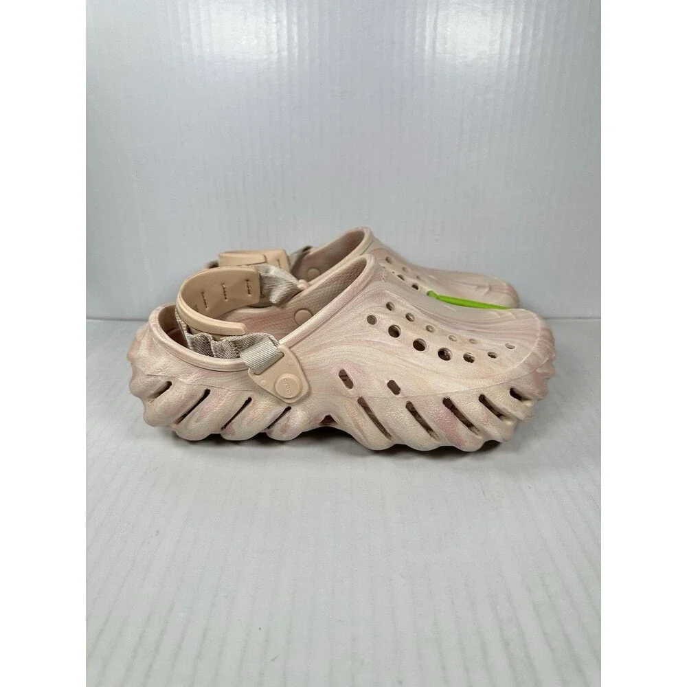 Crocs Echo Marble Clogs Mens 5 / Womens 7 Quartz Shoes 208454-6WS NEW
